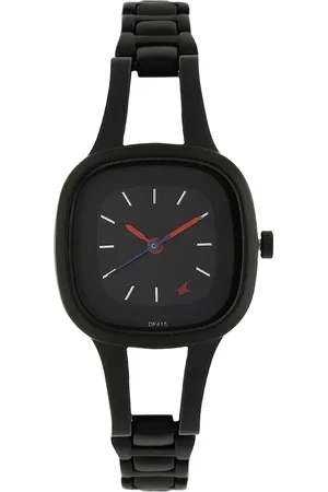 Fastrack Quartz Analog Black Dial Metal Strap Watch for Girls