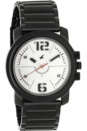 Fastrack Hitlist Quartz Analog Silver Dial Stainless Steel Strap Watch for Guys