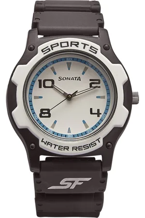 SF Quartz Analog White Dial Watch for Men