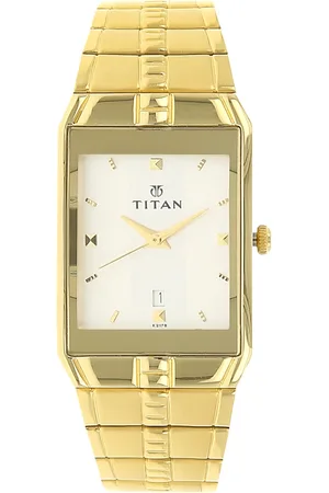 Titan Analog with Date Silver Dial Metal Strap watch for Men