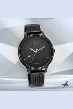 Fastrack Thor Quartz Analog Black Dial Stainless Steel Strap Watch for Girls
