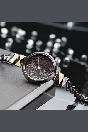Titan Raga Facets Brown Dial Analog Stainless Steel Strap watch for Women