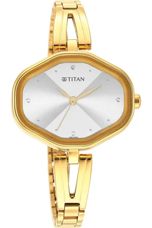 Titan Karishma White Dial Metal Strap Watch for Women