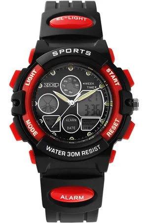Titan Ana-Digi Quartz Digital Black Dial Black Plastic Strap Watch For Kids