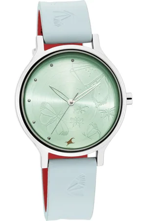 Fastrack I Love Me Quartz Analog Blue Dial Leather Strap Watch for Girls