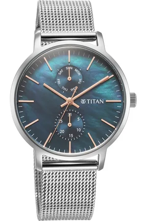 Titan Workwear Slimline Mother Of Pearl Dial Stainless Steel Strap Watch for Women