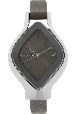 Fastrack Quartz Analog Brown Dial Leather Strap Watch for Girls