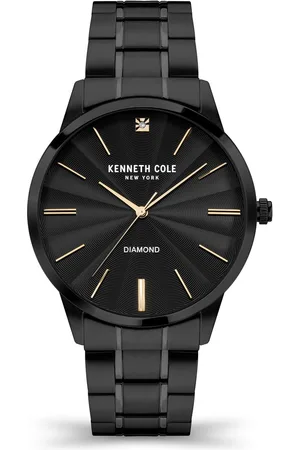 Kenneth Cole Black Dial Stainless Steel Strap Watch For Men