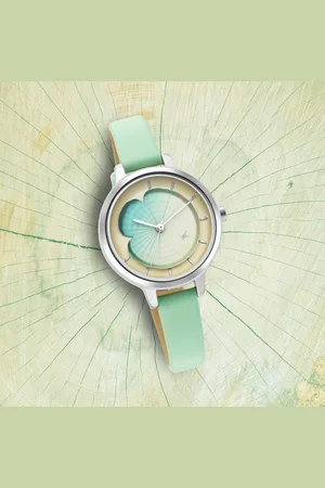 Fastrack Uptown Retreat Quartz Analog Multicoloured Dial Leather Strap Watch for Girls
