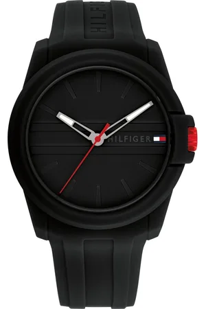 Tommy Hilfiger Quartz Analog Black Silicone Strap for Men