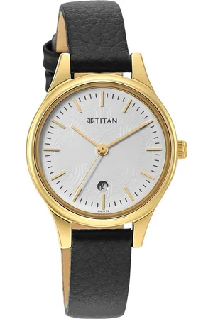 Titan Karishma White Dial Analog Leather Strap watch for Women