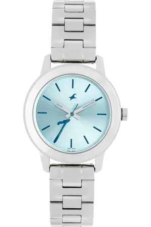 Fastrack Tropical Waters Quartz Analog Green Dial Metal Strap Watch for Girls
