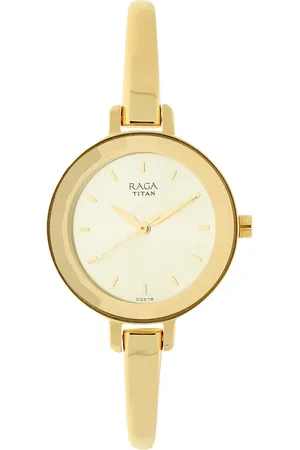 Titan Raga Viva Champagne Dial Women Watch With Metal Strap