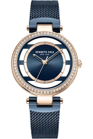 Kenneth Cole Quartz Analog Blue Dial Stainless Steel Strap Watch for Women