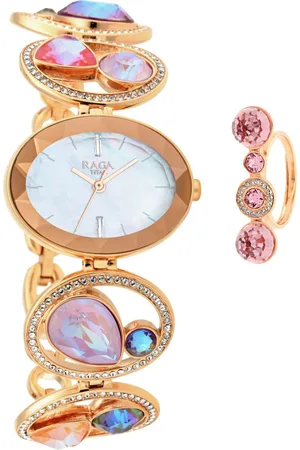 Titan Raga Moments of Joy Mother of Pearl Dial Analog Metal Strap watch for Women