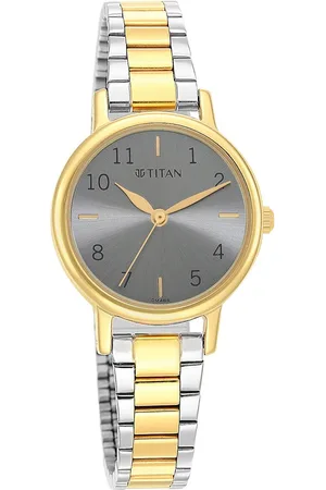 Titan Karishma Grey Dial Analog Stainless Steel Strap watch for Women