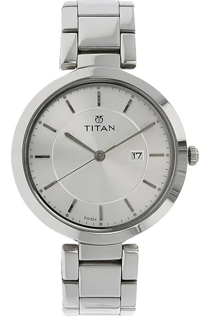 Titan Workwear Silver Dial Women Watch With Stainless Steel Strap