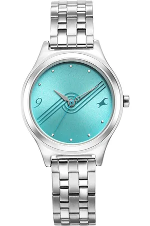 Fastrack Stunners Blue Dial Metal Strap Watch for Girls