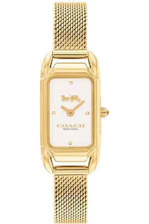 Coach Quartz Analog Silver Dial Stainless Steel Strap Watch for Women