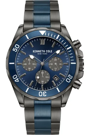 Kenneth Cole Quartz Chronograph Blue dial Stainless Steel Strap Watch for Men