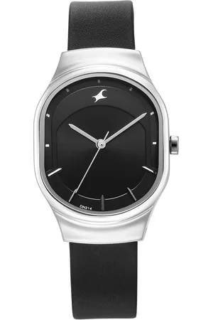 Fastrack Snob X Black Dial Leather Strap Watch for Girls