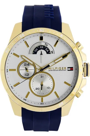Tommy Hilfiger Quartz Multifunction White Dial Silicone Strap Watch for Men