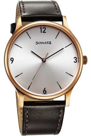 Sonata Quartz Analog Silver Dial Watch for Men