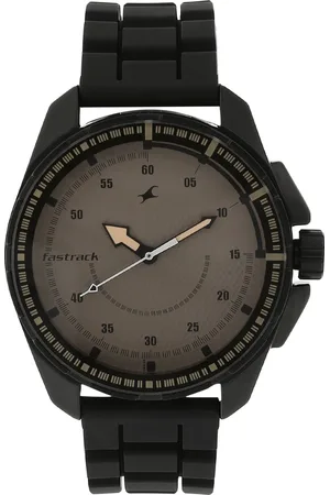Fastrack Quartz Analog Brown Dial Plastic Strap Watch for Guys