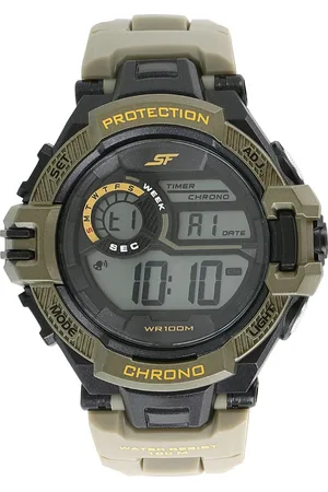 SF Digital Dial Plastic Strap Watch for Men