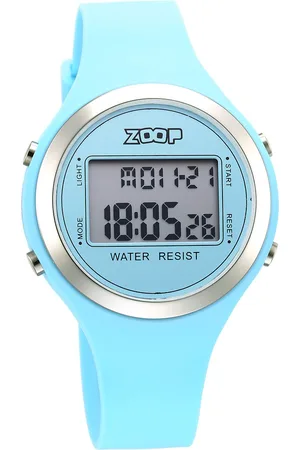 Titan Digital Dial Blue Silicone Strap Watch For Kids