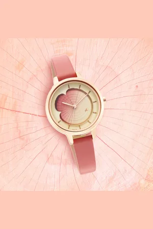 Fastrack Uptown Retreat Quartz Analog Multicoloured Dial Leather Strap Watch for Girls