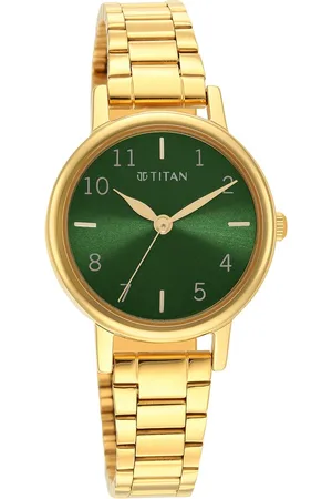 Titan Karishma Green Dial Analog Stainless Steel Strap watch for Women