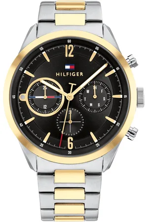 Tommy Hilfiger Black Dial Stainless Steel Strap Watch for Men