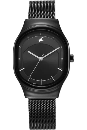 Fastrack Snob X Black Dial Stainless Steel Strap Watch for Girls