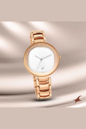 Fastrack Style Up Quartz Analog Silver Dial Metal Strap Watch for Girls