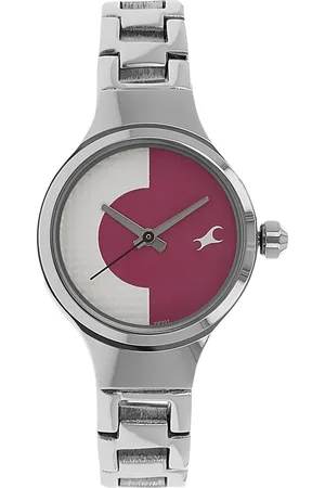 Fastrack Quartz Analog Bicolour Dial Metal Strap Watch for Girls