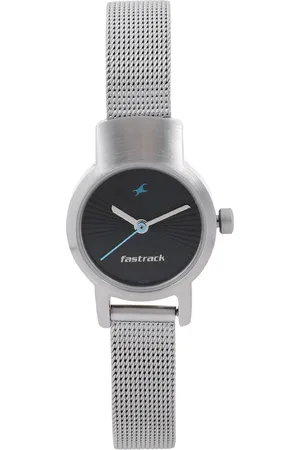 Fastrack Quartz Analog Black Dial Metal Strap Watch for Girls