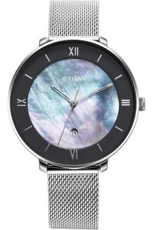 Titan Workwear Mother Of Pearl Dial Analog Stainless Steel Strap watch for Women