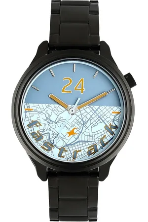 Fastrack Road Trip Quartz Analog Bicolour Dial Stainless Steel Strap Watch for Girls
