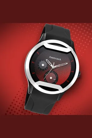Fastrack Urban Bounce Quartz Analog Black Dial Silicone Strap Watch for Guys