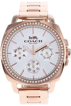 Coach Quartz Multifunction Silver Dial Stainless Steel Strap Watch for Women