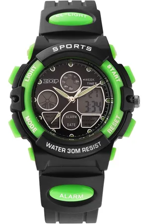 Titan By Titan AnaDigi Quartz Analog Digital Black Dial Plastic Strap Watch for Kids
