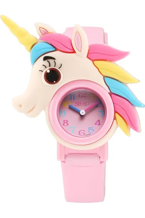 Titan Friends From Nature Quartz Analog Pink Dial Pink Polyurethane Strap Watch For Kids