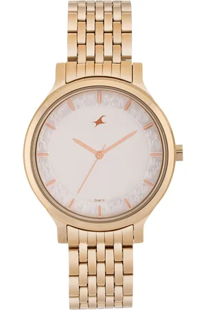 Fastrack Crush Quartz Analog Silver Dial Stainless Steel Strap Watch for Girls
