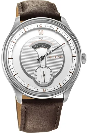 Titan Quartet Silver Dial Analog Stainless Steel Strap watch for Men