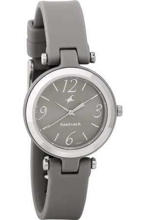 Fastrack Trendies Quartz Analog Grey Dial Silicone Strap Watch for Girls