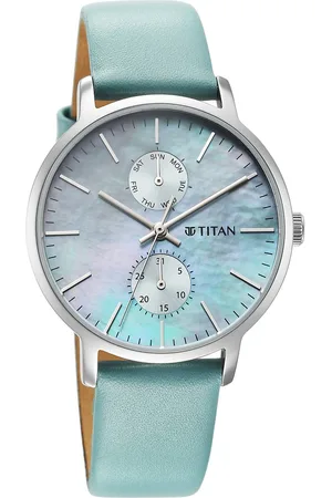 Titan Workwear Slimline Mother Of Pearl Dial Leather Strap Watch for Women