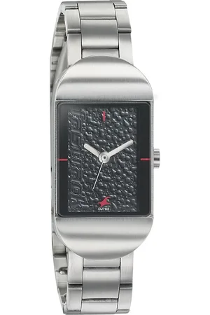 Fastrack Go Skate Quartz Analog Black Dial Stainless Steel Strap Watch for Girls
