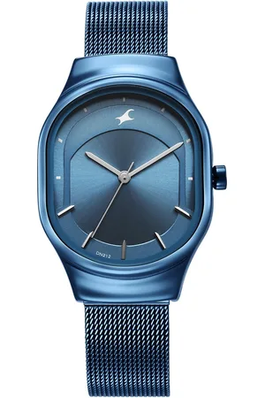 Fastrack Snob X Blue Dial Stainless Steel Strap Watch for Girls