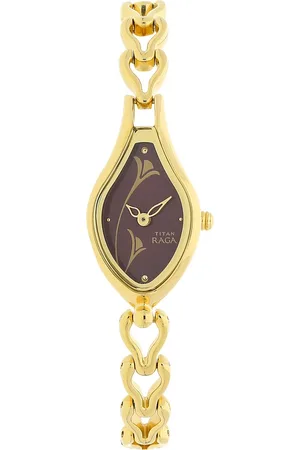 Titan Raga Flora Purple Dial Analog Metal Strap Watch for Women